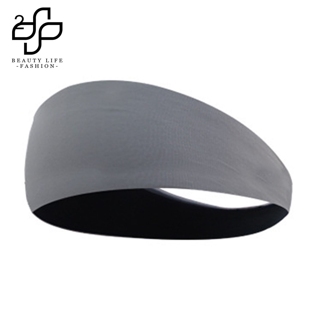 Beautylifefashion Băng Đô Thể Thao Kẻ Sọc Màu Trơn Hấp Thụ Ẩm Nhanh Nhẹ Đa Năng