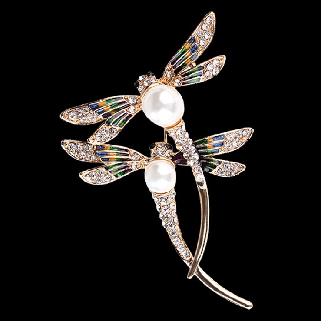 Trâm Cài Áo Hình Chuồn Chuồn Đính Ngọc Trai Thời Trang Cho Nữ VN