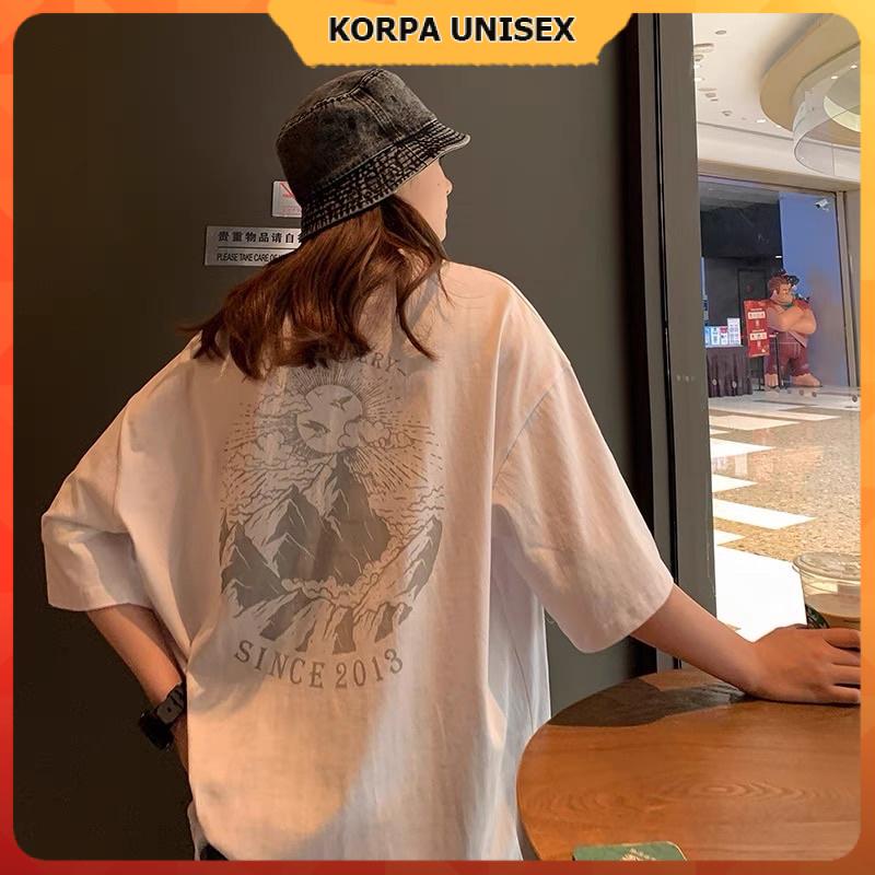 [ Ảnh Thật ] Áo thun tay lỡ form rộng in hình ngọn núi SUN SCENERY 2 - phông ulzzang oversize unisex nam nữ