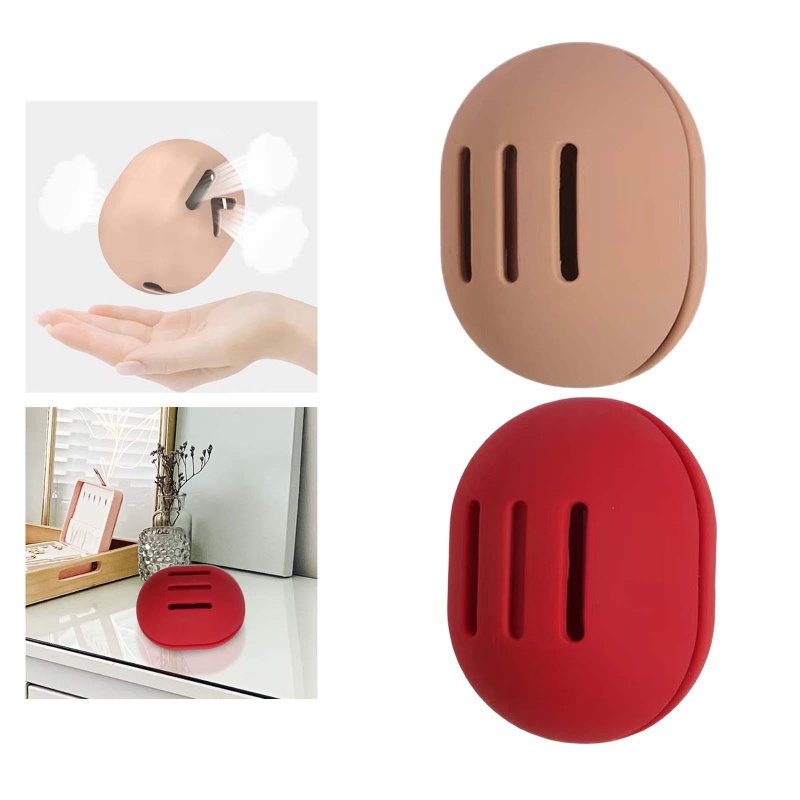 Hộp Silicone Đựng Mút Xốp Đánh Trứng Màu Trơn Đơn Giản Tiện Dụng Mang Theo Du Lịch