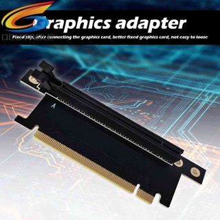 PCIe X16 Riser 90 Degree Right Angle PCI Express X16 Graphics Card Adapter
