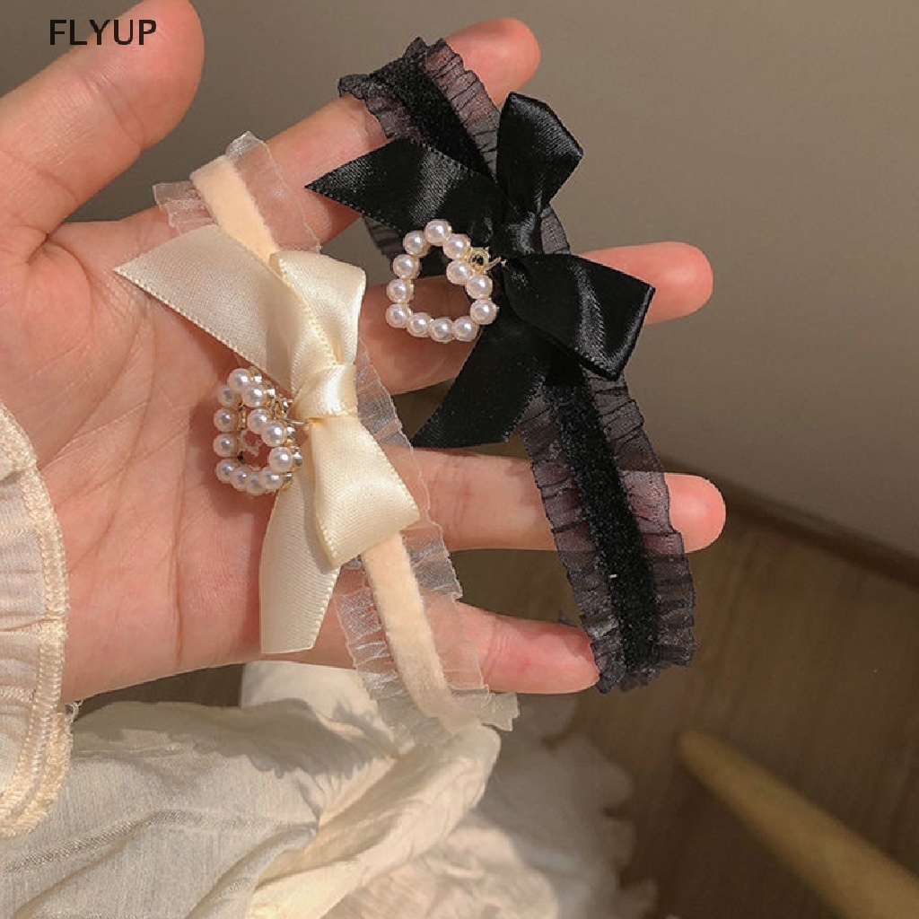 Vòng Cổ Choker Ren Thắt Nơ Trái Tim Thủ Công Phong Cách Gothic Dễ Thương Dành Cho Bạn Nữ VN