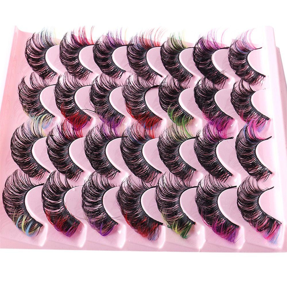 Cặp Lông Mi Giả Tự Nhiên Nhiều Màu Sắc