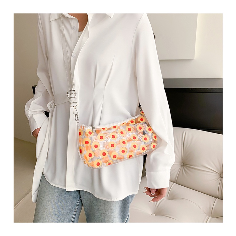 Túi Đeo Chéo Trong Suốt In Họa Tiết Dễ Thương Phong Cách Hàn Quốc Thời Trang Mùa Hè 2023 Cho Nữ