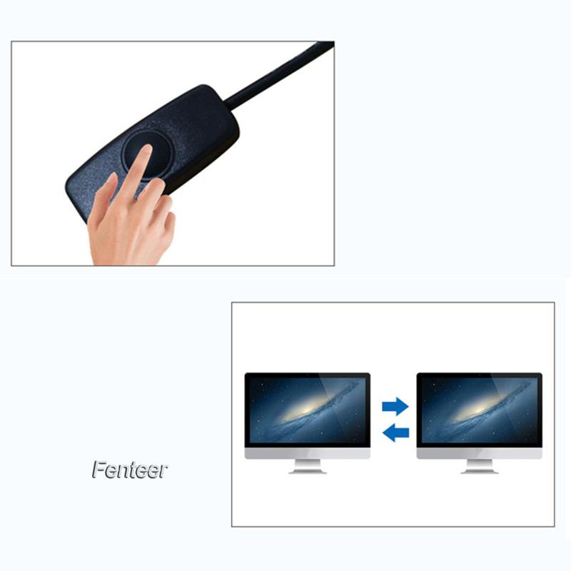 Công Tắc Chia Sẻ Bàn Phím KVM Hỗ Trợ Chuột Máy Tính 4K @ 60Hz