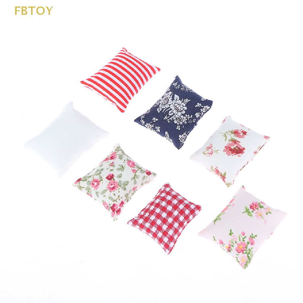 Bộ 2 Gối Sofa Trang Trí Nhà Búp Bê Tỉ Lệ 1: 12