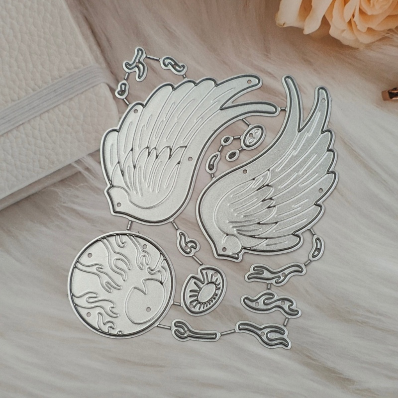 Khuôn Cắt Giấy Kim Loại Hình Đôi Cánh