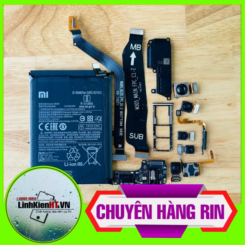 Linh Kiện Xiaomi Redmi Note 10 4G / Camera Trước,Camera sau,Main sạc,cáp nối main,loa ngoài,vân tay,pin rin bóc máy