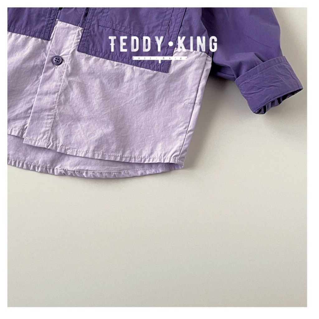 Bộ Đồ Áo Sơ Mi Màu Tím Thoải Mái Thời Trang Xuân Hè Kiểu Mới Dành Cho Bé Trai 30317