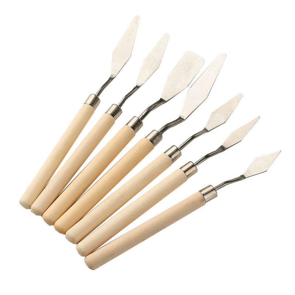 Epoch Bộ 7 Dụng Cụ Cạo Sơn Dầu Bằng Acrylic Chất Lượng Cao Dành Cho Học Sinh