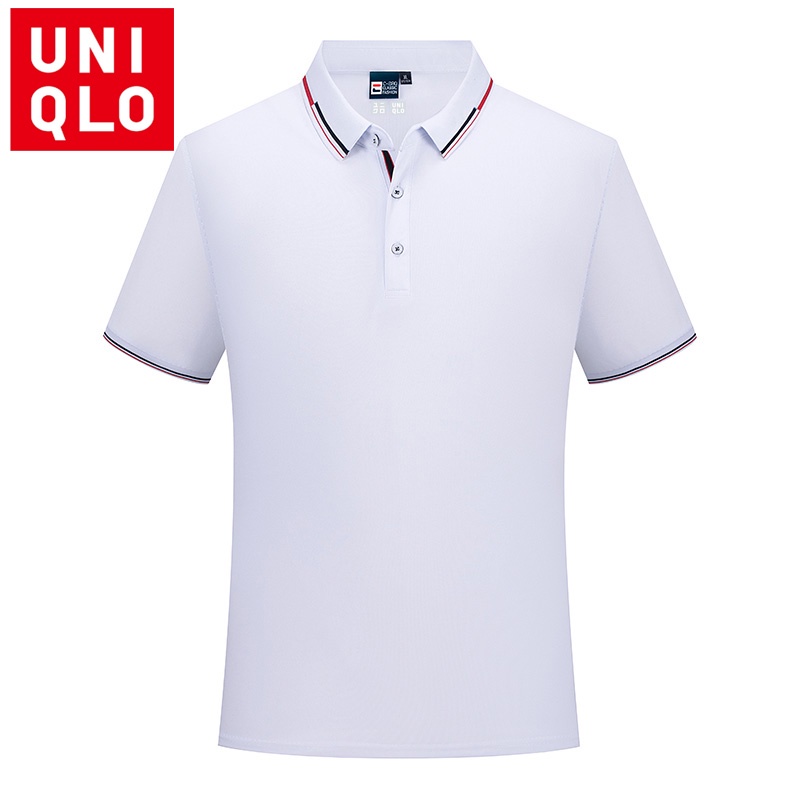 Uniqlo 7 Màu Ánh Sáng Tay Ngắn Mùa Hè Ngoài Trời Áo Thun Nam Đơn Giản Slim Áo Sơ Mi Polo Phong Cách Kinh Doanh