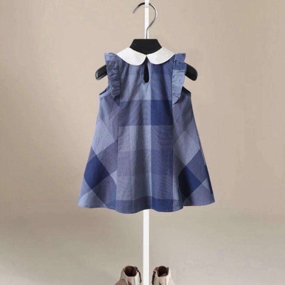 Đầm Xếp Ly Sát Nách Vải Cotton Thiết Kế Dễ Thương Cho Bé Gái