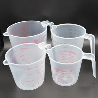 Plastic Measuring Cup Plastic Jug Baking Kitchen Tool Clear Stackable Cups