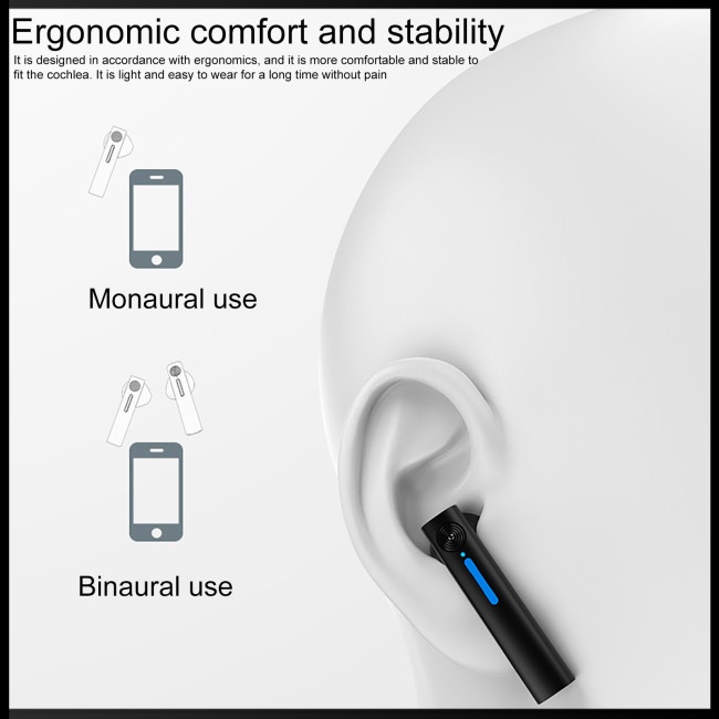 Tai Nghe Bluetooth 5.0 Zevaret T15 Tws Không Dây Tích Hợp Gương Trang Điểm Cảm Ứng Tiện Dụng