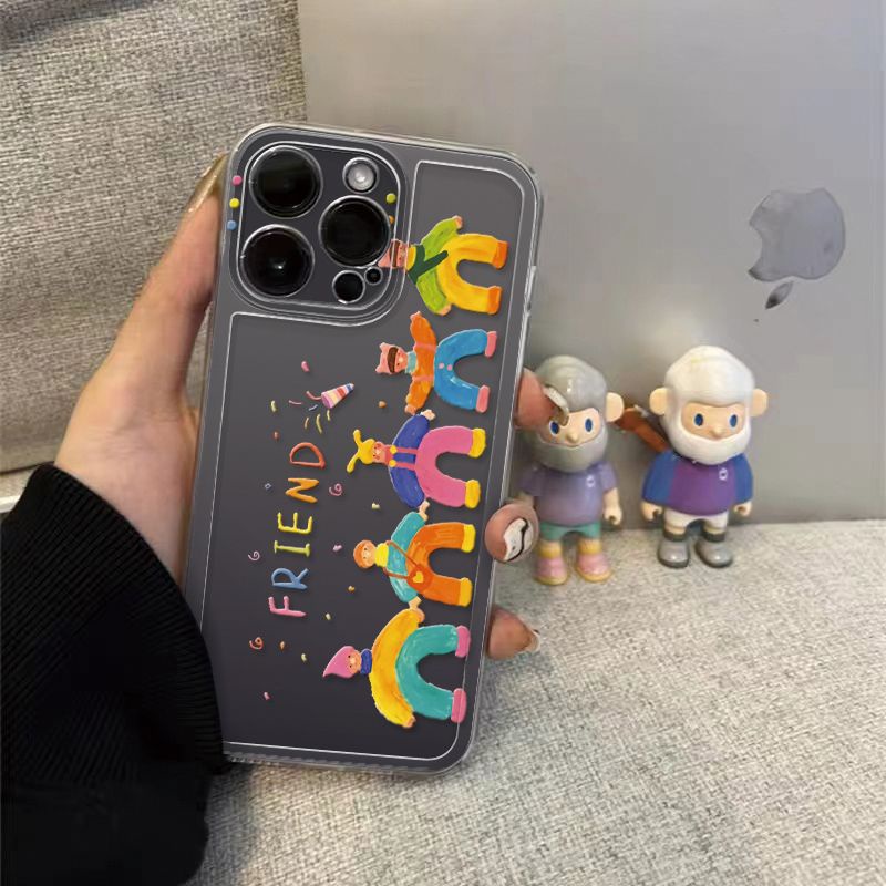 ✅Ốp Điện Thoại Mềm Trong Suốt Họa Tiết Cá Heo Cho iPhone14Promax 11 13 / 12 xr / s7 / 8Plus