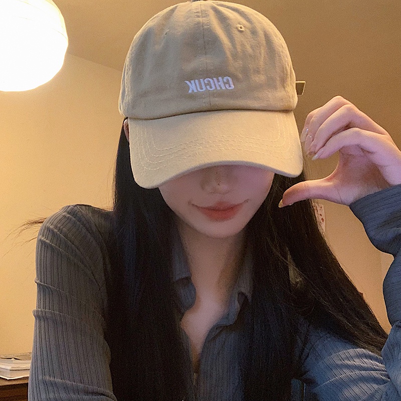 Mũ Lưỡi Trai Thêu Chữ Phong Cách Hàn Quốc Cá Tính Cho Nữ