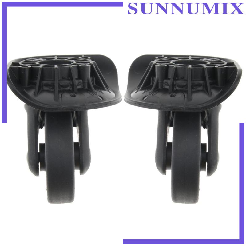 1 Cặp Bánh Xe Xoay 360 Độ Màu Đen A90 Không Ồn Cho Vali Du Lịch