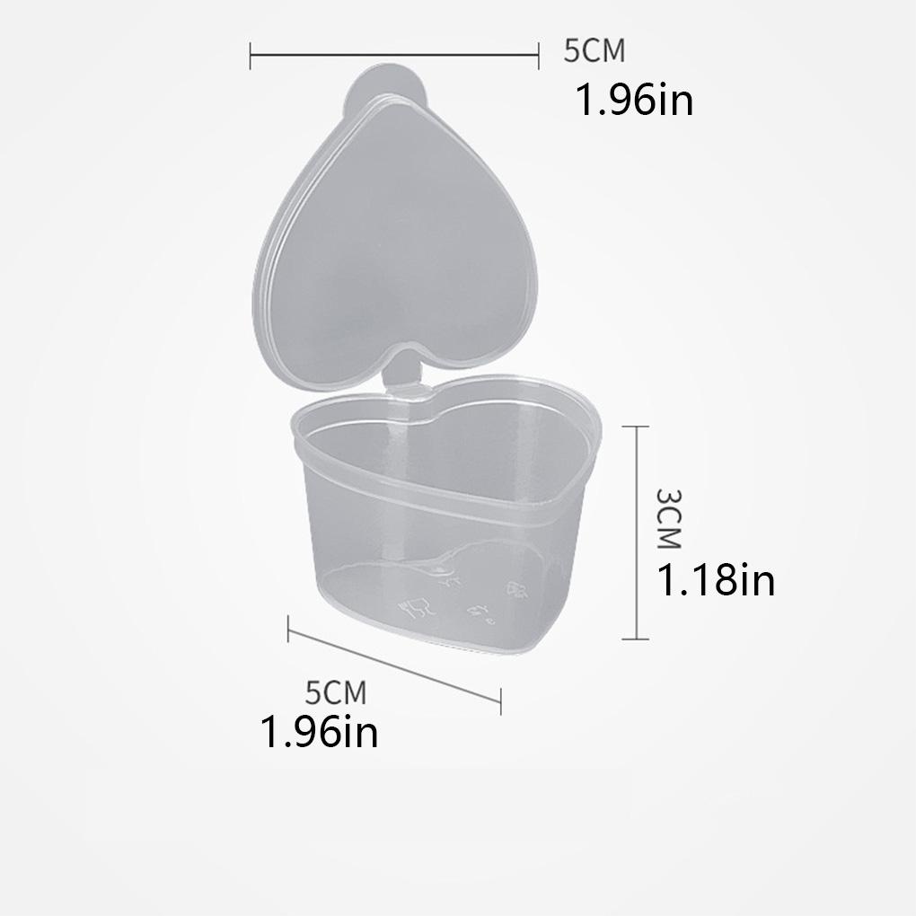 Hộp Đựng Đất Sét Pha Lê Hình Trái Tim Di Động Chống Nước Chống Bụi Có Thể Giặt Và Tái Sử