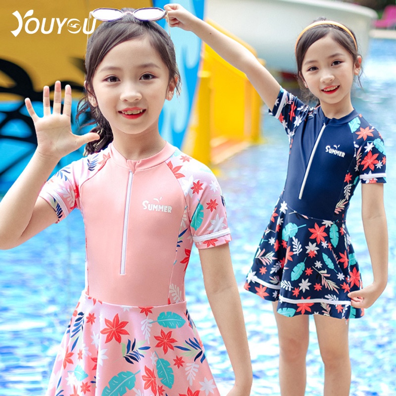 Bộ Đồ Bơi Một Mảnh Kích Thước Nhỏ Vừa Và Lớn Phong Cách Mới 2023 Dành Cho Bé Gái-0322