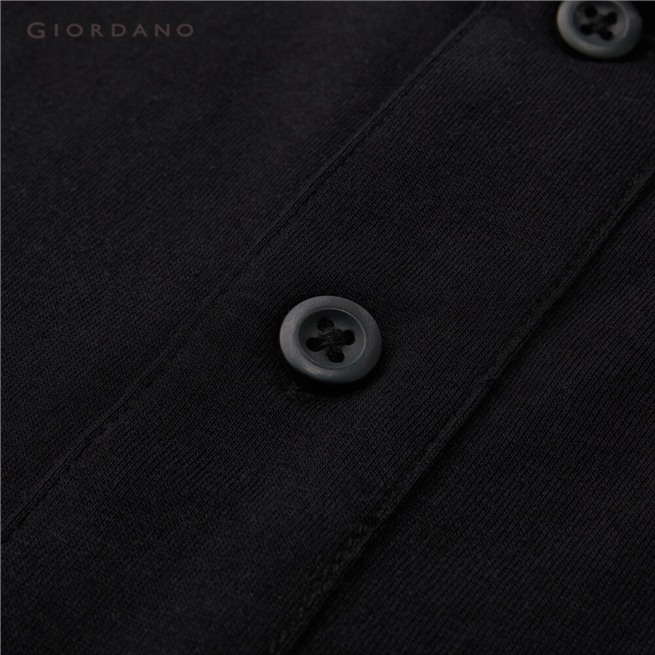 Áo thun GIORDANO 13013305 cotton cổ polo tay ngắn màu tương phản dành cho nam