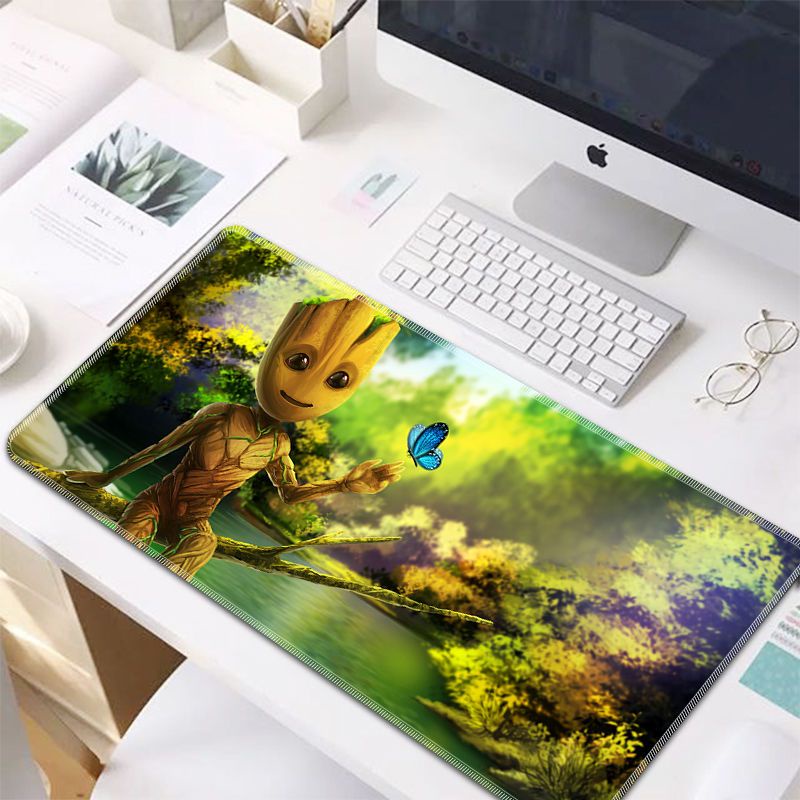 Iron Man mouse pad oversized thickened Spider-Man Marvel custom student mouse keyboard pad office desk pad