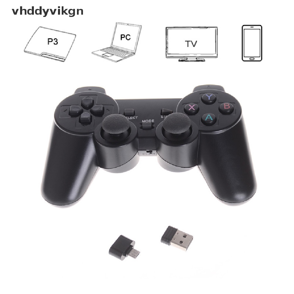 Tay Cầm Điều Khiển Chơi Game Không Dây 2.4GHz Cho PS3 PC TV Box