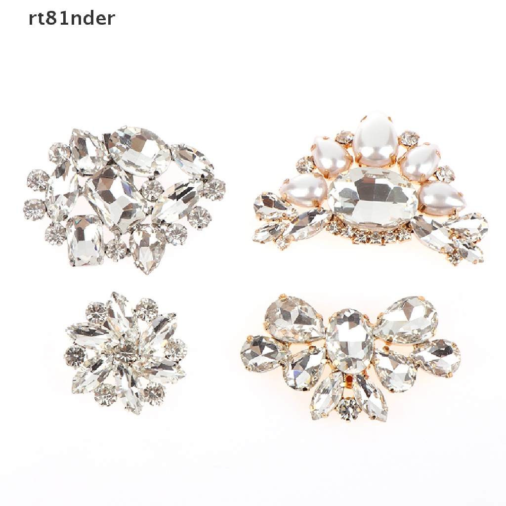 Rt 1 Kẹp Giữ Giày Cao Gót Đính Đá Lấp Lánh Trang Trí Đám Cưới Cho Nữ