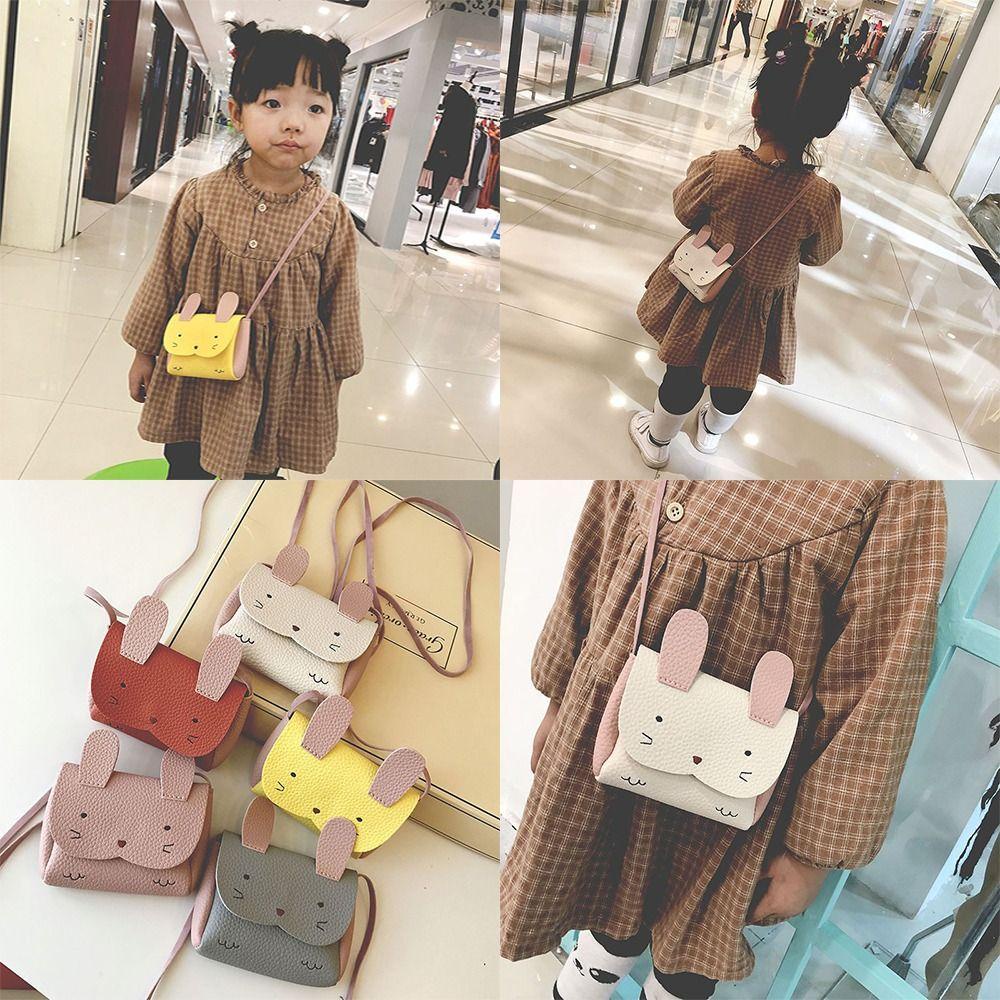 Túi Đeo Vai Chất Liệu Da PU Hợp Thời Trang Cho Bé Gái