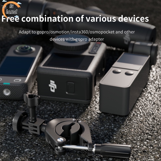 Giá Đỡ Máy Ảnh OSMO Bằng Hợp Kim Nhôm Gắn Xe Đạp Tiện Dụng