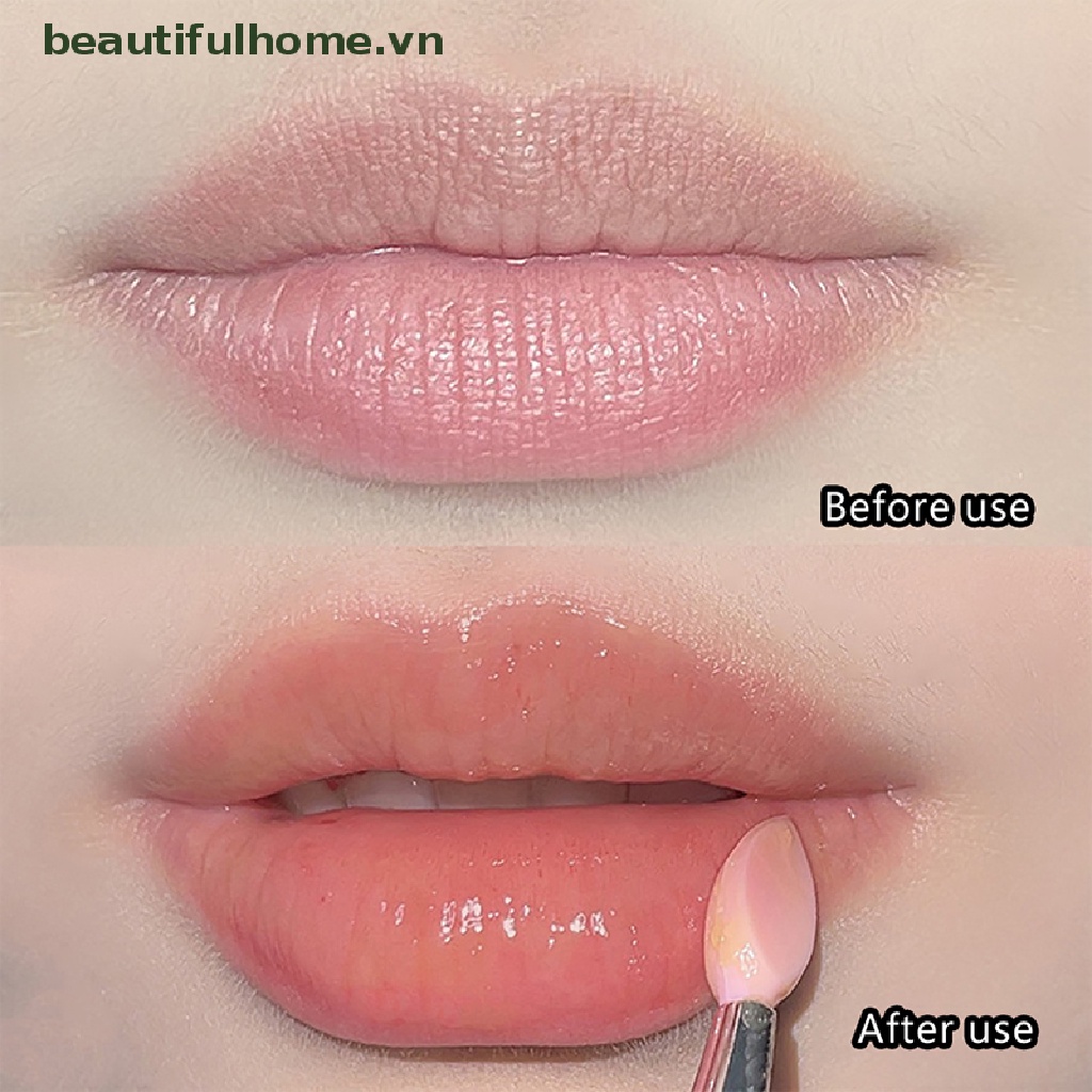 1 Cọ Trang Điểm Môi / Phấn Mắt Ánh Nhũ Kim Tuyến Lấp Lánh Bằng Silicone