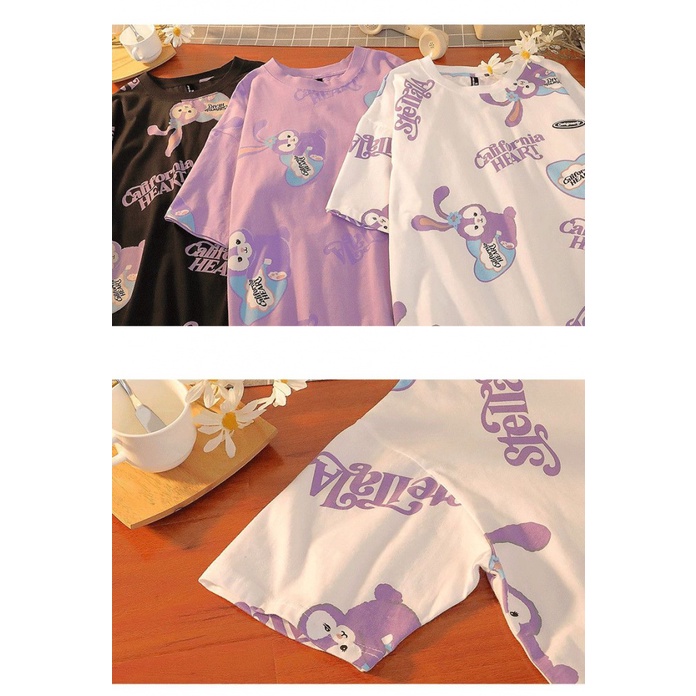 Áo Thun Ngắn Tay Dáng Rộng Thời Trang Mùa Hè Dành Cho Bé Gái