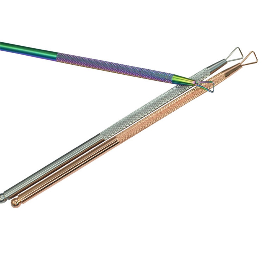 Dụng Cụ Tẩy Sơn Móng Tay Hình Tam Giác Bằng Thép Không Gỉ