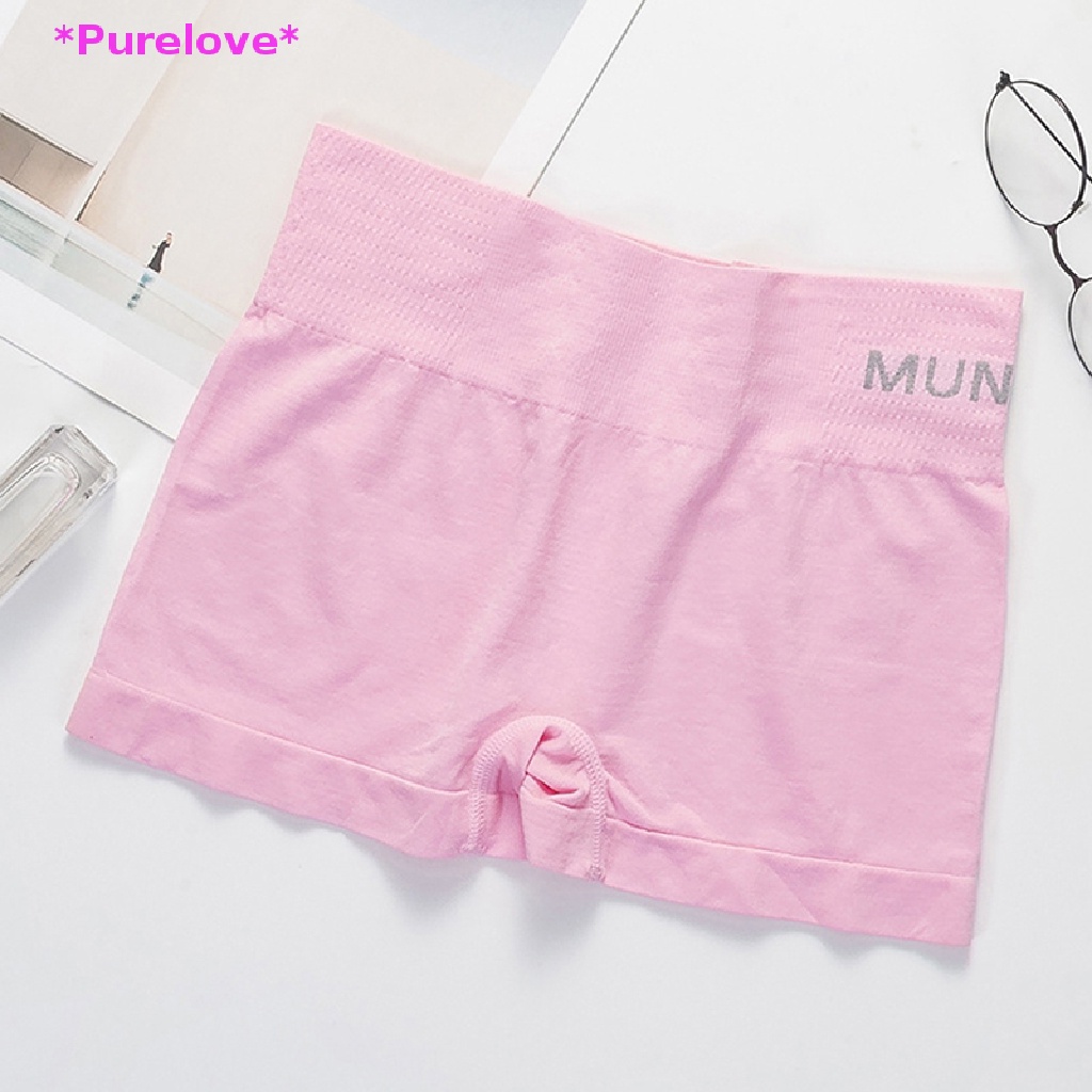 Quần Lót Boxer Cotton Không Đường May Định Hình Cơ Thể An Toàn Cho Nữ Mới