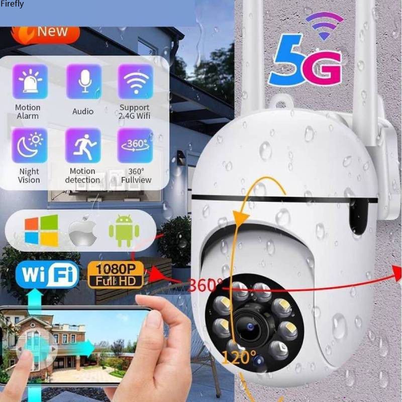 ALG Camera 1080P Camera Ip Hd Ptz Chống Nước 5Hd Không Dây Wifi 2.4Ghz Theo Dõi Tự Động Màn Hình Xoay Đa Góc Hd Quan Sát Từ Xa