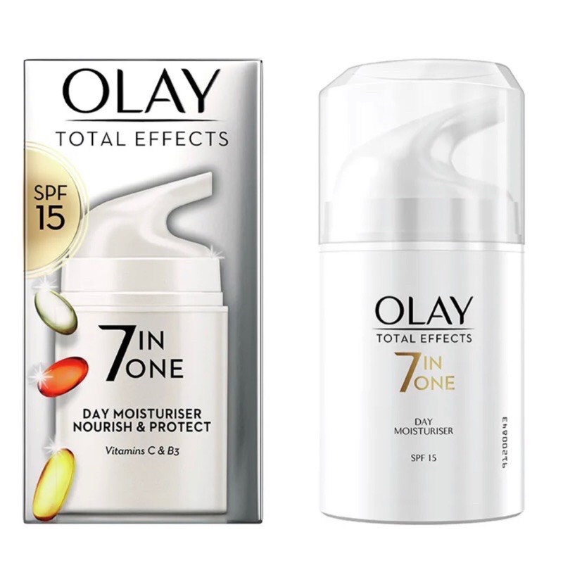 Kem dưỡng Olay 7in1 Total Effects Moisturiser sáng da và chống lão hoá đêm ngày Day Night 50ML 7 in 1