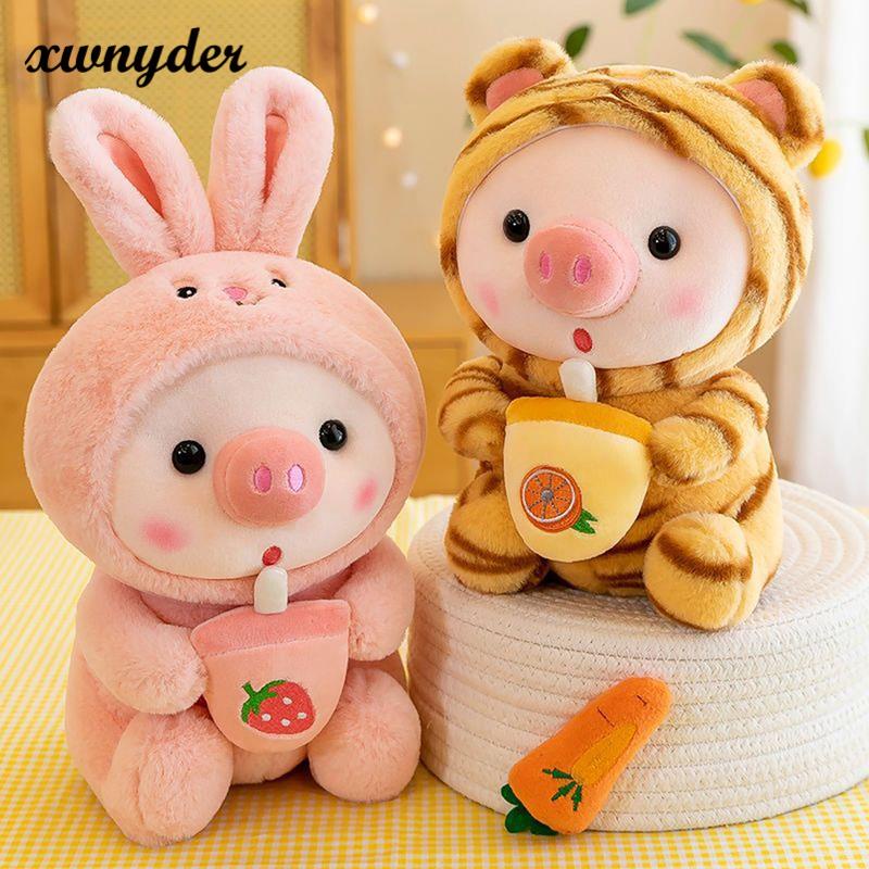 Thú Nhồi Bông Hình Chú Heo Hồng Dễ Thương 25cm / 33cm