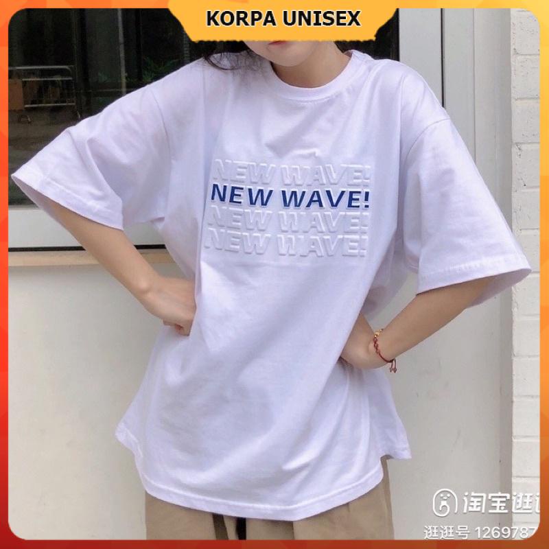 [ IN NỔI ] Áo thun tay lỡ form rộng in chữ NEW WAVE 2 - phông ulzzang oversize unisex nam nữ Korpa