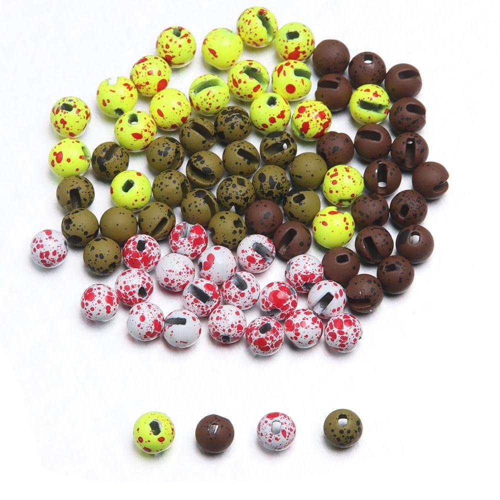 MUVAKO 20Pcs/lot Tungsten Beads Durable 2.5mm/3.0mm/3.5mm/4.0mm Nice-Designed High Quality Slotted Bead
