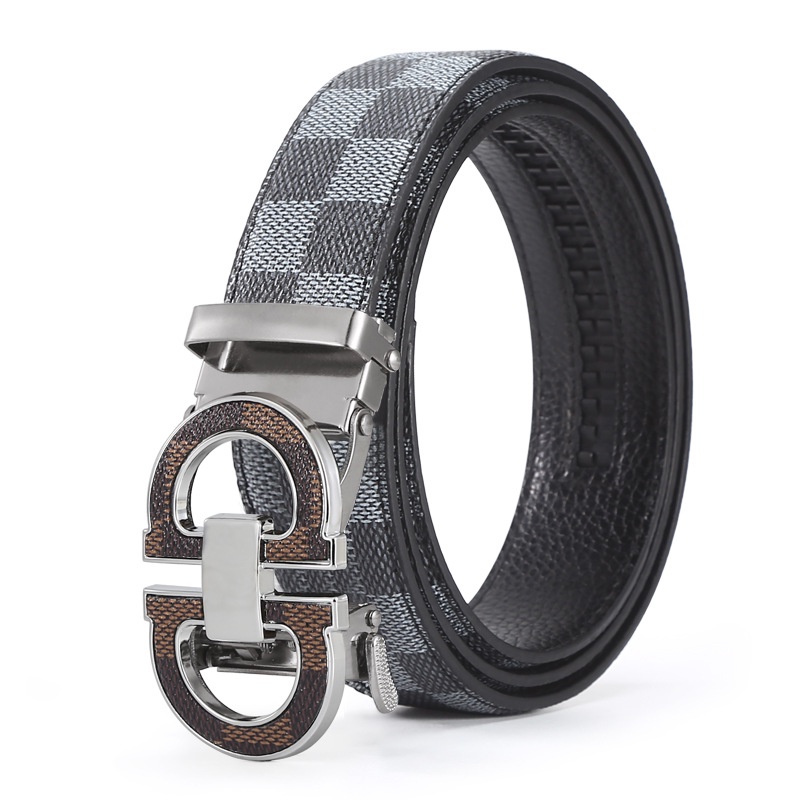 Thắt Lưng Da PU In Chữ Phong Cách Doanh Nhân Thời Trang Năm 2023 Cho Nam
