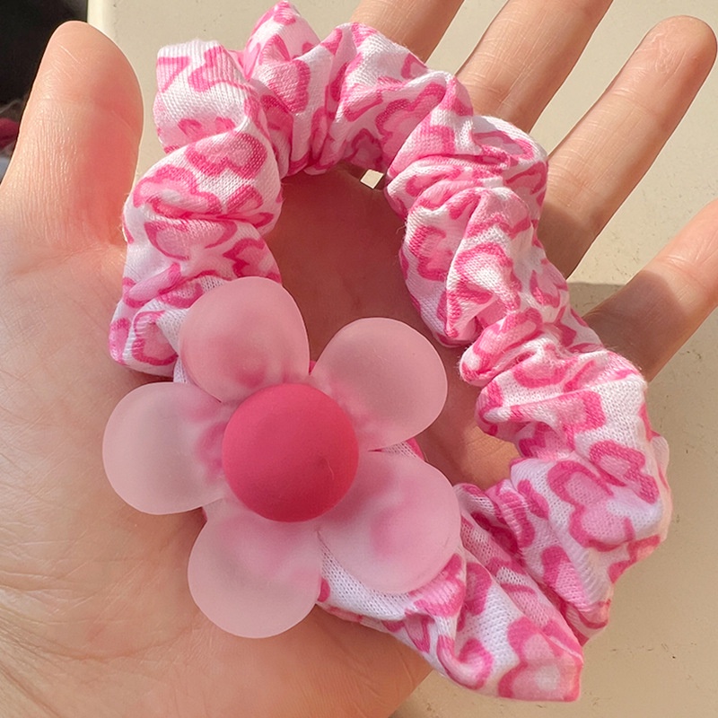 Gấu dâu Lotso Set 11 Dây Cột Tóc Cao Su Đính Hoa / Gấu Hoạt Hình Dễ Thương Cho Bé Gái