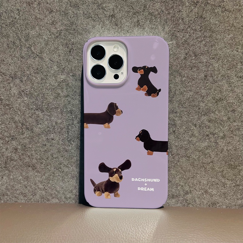 Ốp Điện Thoại Cứng In Hình Chú Chó Dễ Thương Cho iphone 14promax 11 13 12 7Plus 8 X XS Max