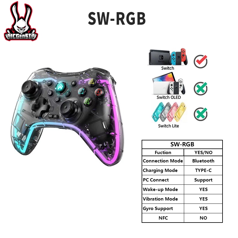 Tay Cầm Chơi Game Không Dây Kết Nối Bluetooth Chuyên Dụng Cho Nintendo SWITCH PRO Tubro
