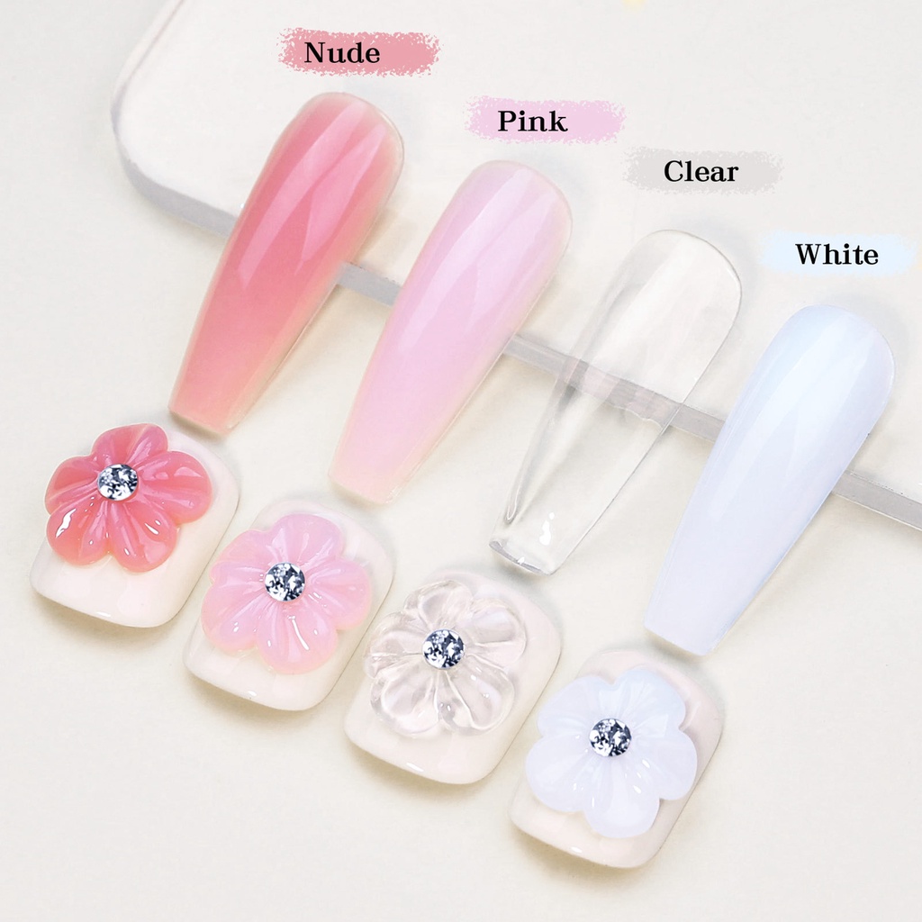Keo Dán Nối Dài Móng Tay 15ml Tiết Kiệm Sức Không Gây Kích Ứng 4 Màu