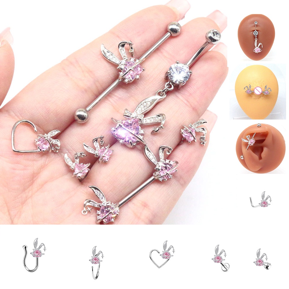 Khuyên Rốn Hình Thỏ Sang Trọng Dễ Phối Đồ