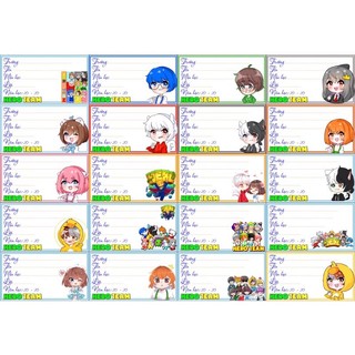 Nhãn vở hero team 20 cái kháchau