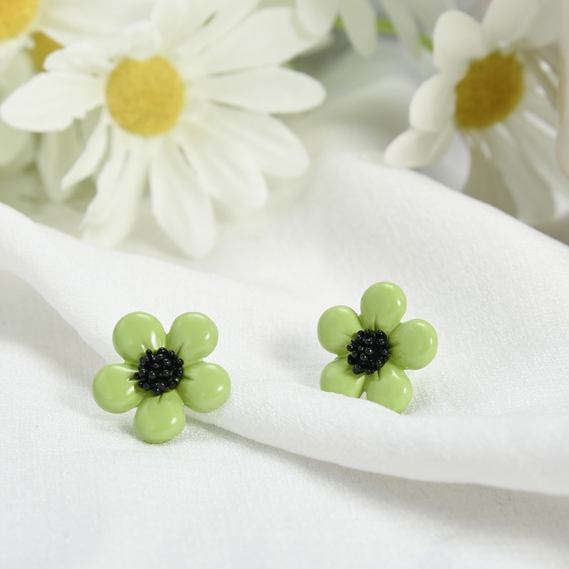 Bông Tai Hợp Kim Hình Hoa Đính Ngọc Trai / Nơ Phong Cách Hàn Quốc