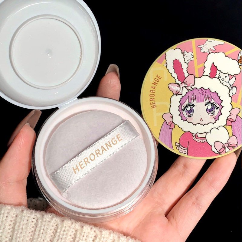Phấn Nén HERORANGE Mềm Mịn Che Khuyết Điểm Lỗ Chân Lông Lâu Trôi Tự Nhiên