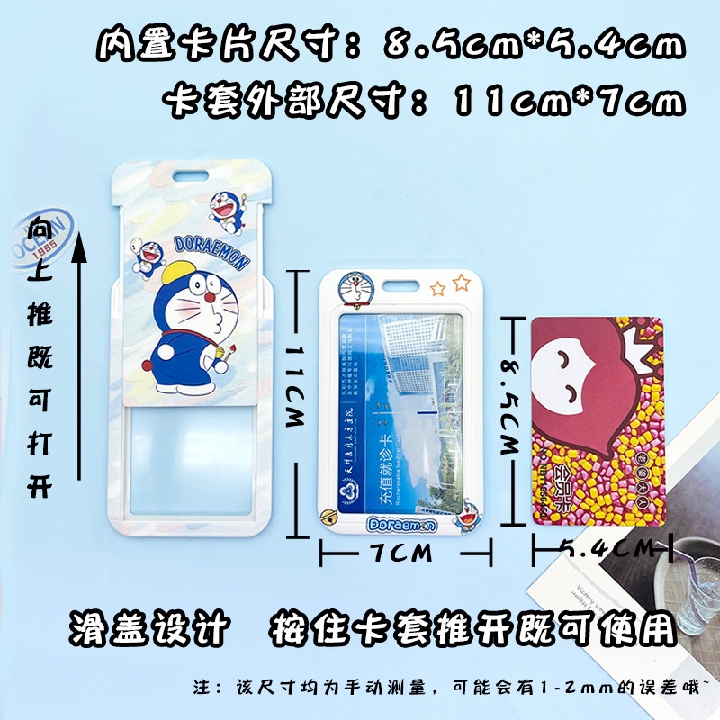 Ví Đựng Thẻ ID Hình Mèo Máy Tinkerbell Doraemon Dễ Thương Có Thể Thu Gọn