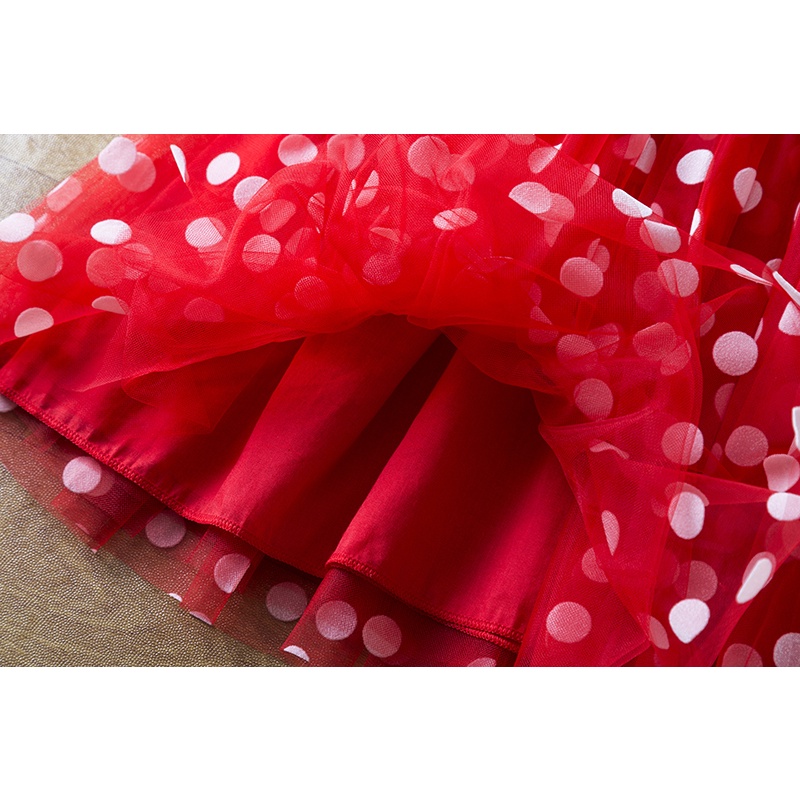 Đầm Hóa Trang Chuột Minnie Dễ Thương Cho Bé Gái