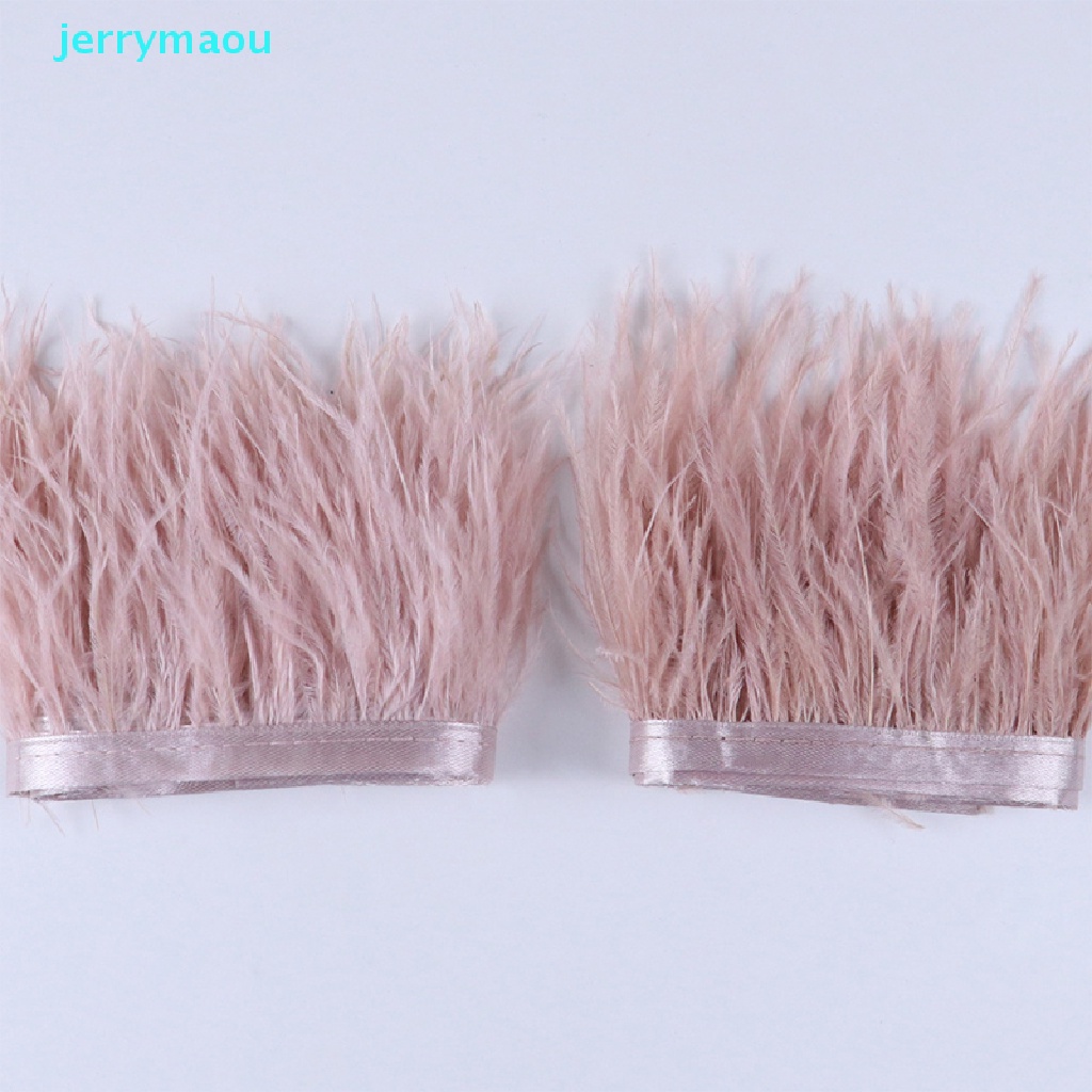 1m Dây Ruy Băng Lông Đà Điểu Dài 6-8Cm Dùng Trang Trí Đầm DIY